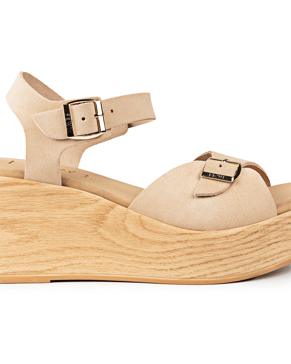 Parte de Arriba Cuña Luna Serraje Beige