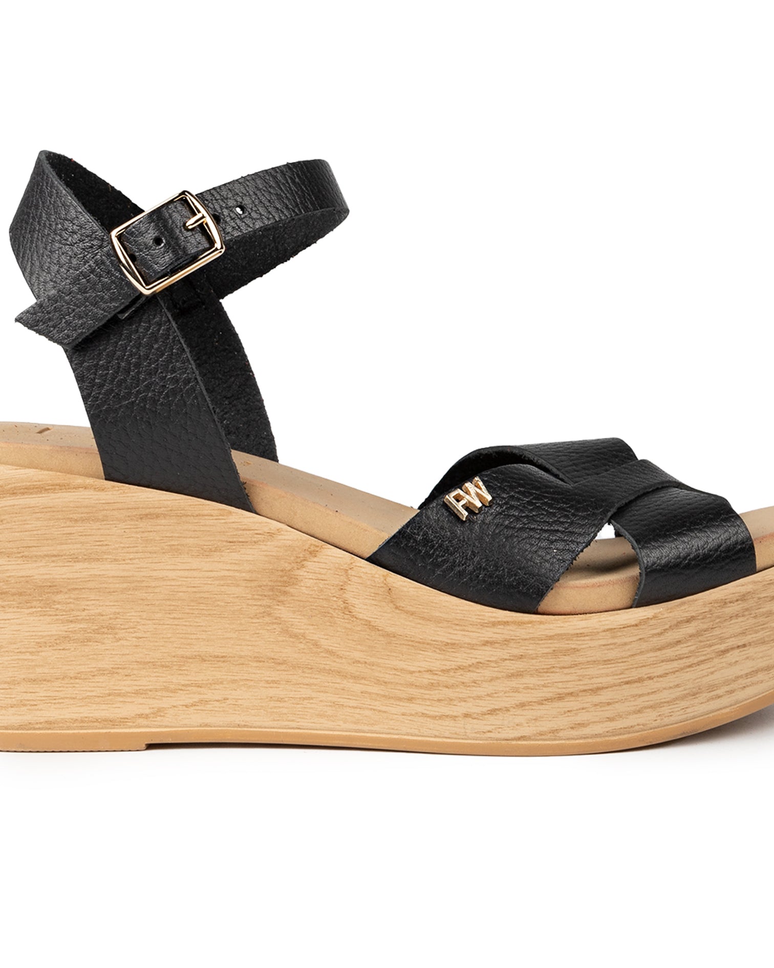 Corte Cuña Undina Piel Negro Negro / 35