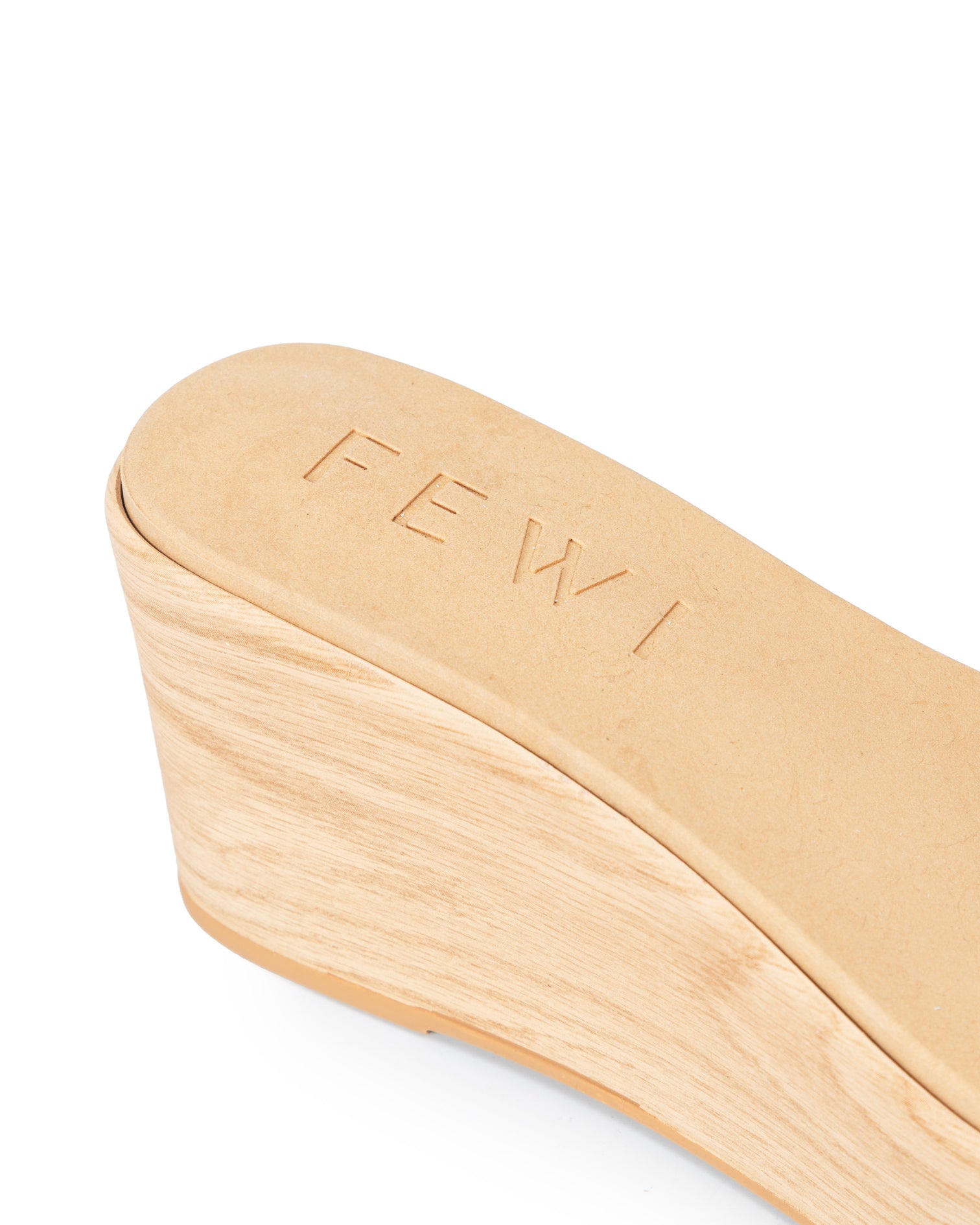 Aqua Wood Wedge Outsole with Insole