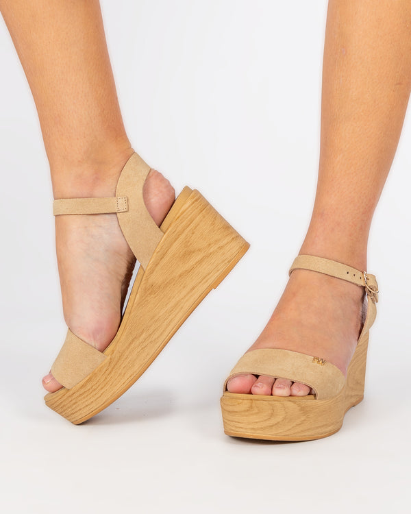 Parte de Arriba Cuña Litore Serraje Beige