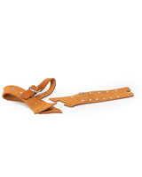 Litore Wedge Cut Studs Leather Leather / 35