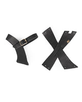 Corte Cuña Undina Piel Negro Negro / 35