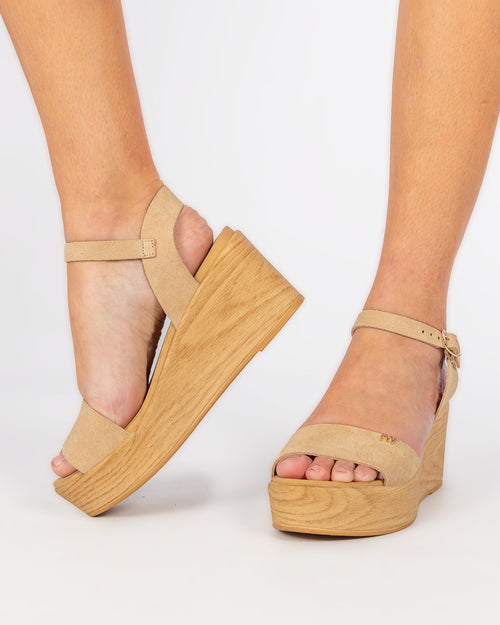 Parte de Arriba Cuña Litore Serraje Beige